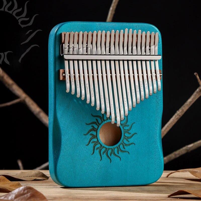 Музыкальный инструмент Hluru Kalimba, 21 клавиша, цельный деревянный клен, Kalimba, 17 клавиш, со звуковым отверстием, Mbira для начинающих