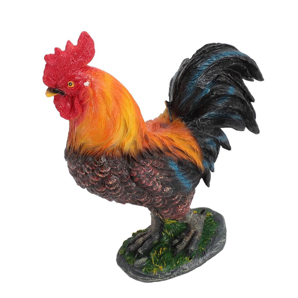 Chicken Figurine Resin Chicken Statue Garden Ornament Farm Animals Collection for Outdoor Backyard Patio Lawn Decoration