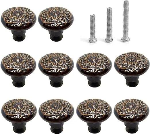 Керамические ручки для кухонного шкафа, ручки для выдвижных ящиков, ручки для комода, круглые ручки для комода, ручки и ручки для ящиков для домашней мебели