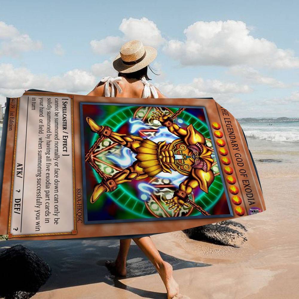 Yu-Gi-Oh MONSTER CARD Beach Towels Shower Towel Sauna Travel Spa Microfiber Quick Dry Gym Accessories Cute Room Decor