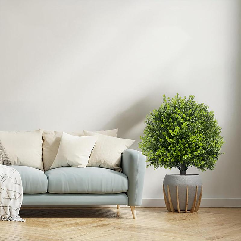 1 шт. с колышком для установки в грунт, искусственные шаровидные туи из кедра для крыльца, прочное украшение, искусственный кустарник, реалистичные 45 см