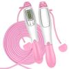 Weighted Jump Rope with Counter for Fitness Cordless Ropeless Modes Anti-Slip Handles Adjustable