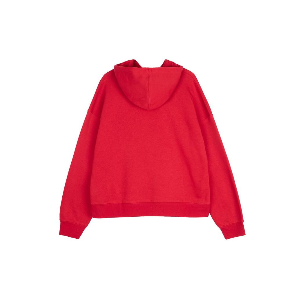 Jordan Brooklyn Solid Logo Fleece Thick Knit Pullover Hoodie Women Hoodies Red DQ4459-687