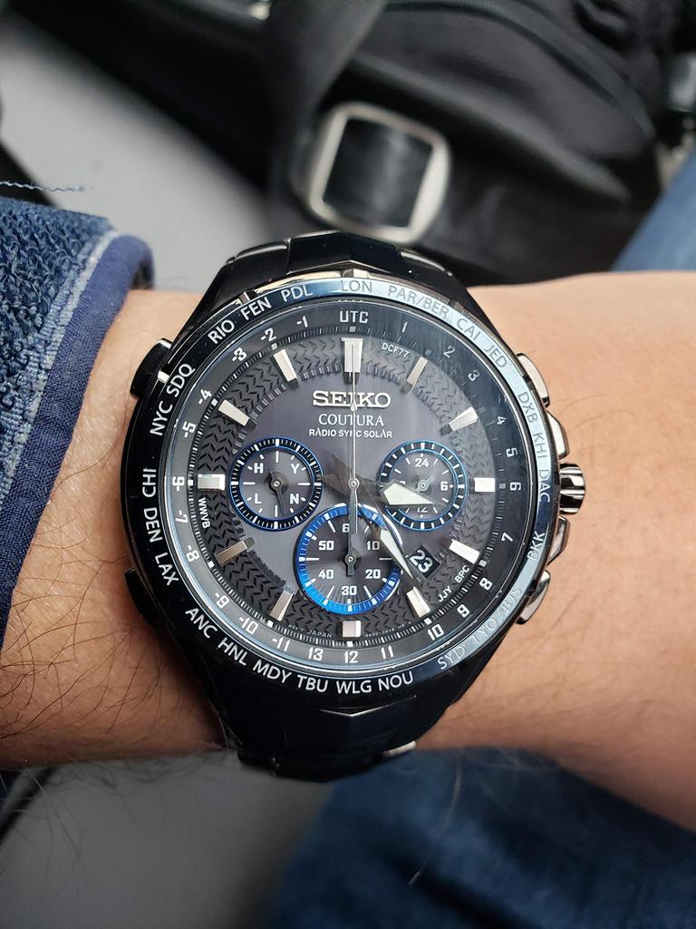 Seiko SSG021 Coutura Solar Radio World Time Chronograph Men's [Товар]