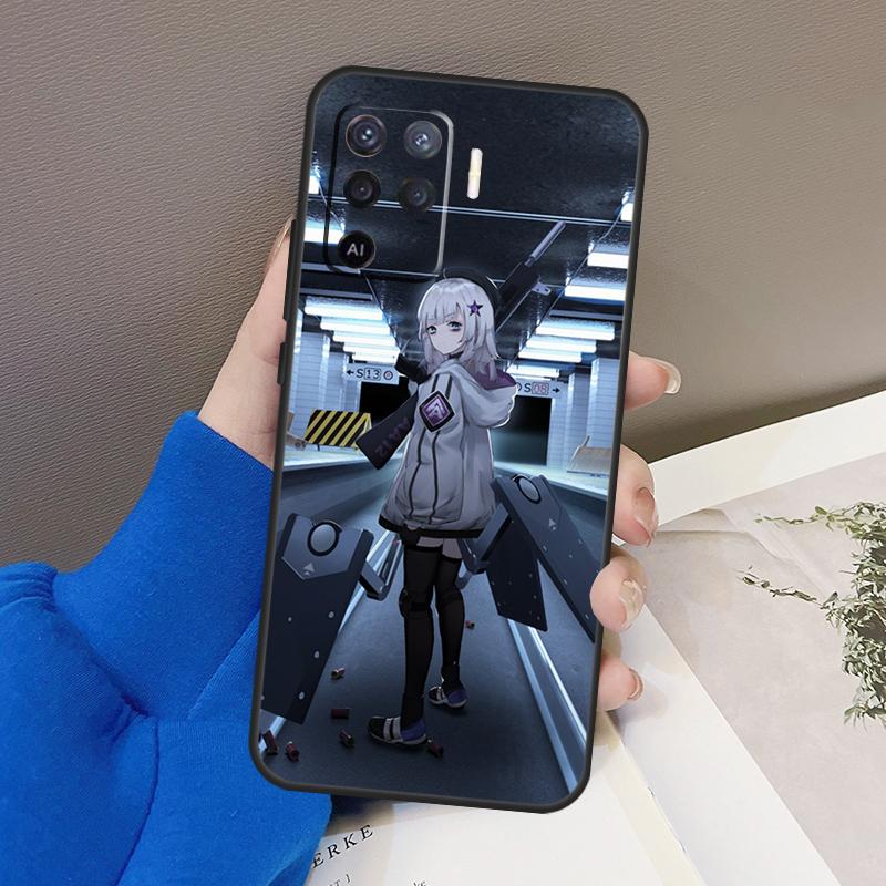 Игровой чехол Girls Frontline для Oppo A76 A16 A96 A17 A18 A60 A80 A40 A38 A58 A78 A98 A94 A74 A54 A15 A57 A77 A5 Pro