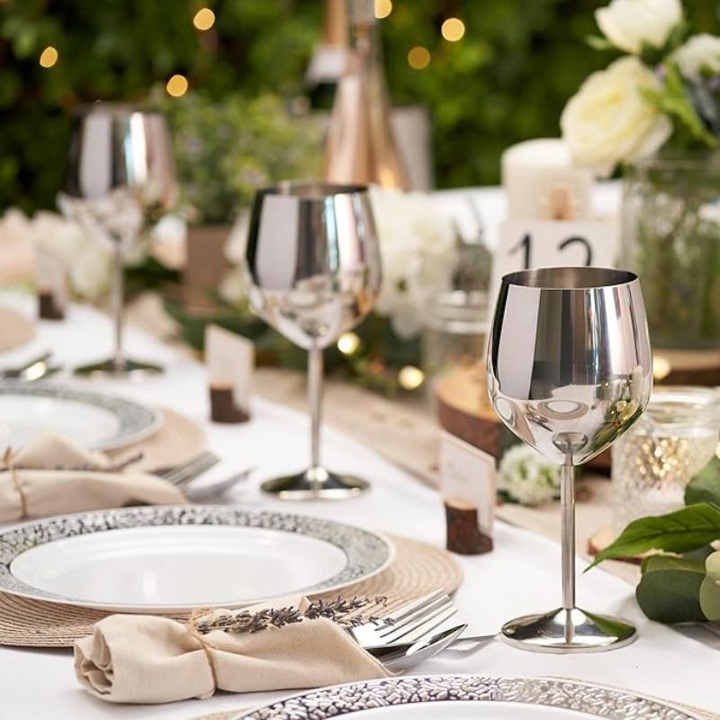 4 шт. Нержавеющая сталь бокал коктейль креативный металлический винный бар ресторан шампанское красное вино бокал питьевая посуда барная посуда чашка