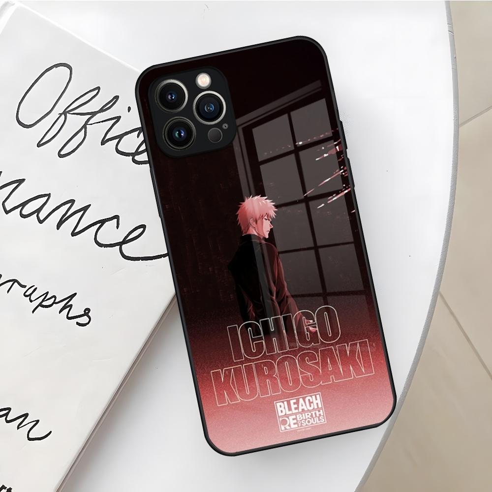 Чехол для телефона Bleach Kurosaki Ichigo для Iphone 17 16 Air 15 14 12 11 13 Pro Max Mini X Xr Xs Se Puls стеклянная крышка