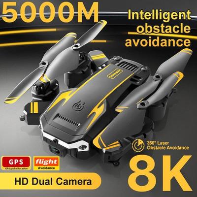 Новый Дрон с двойной камерой 8K HD, Профессиональный Wi-Fi 5G GPS, четырехстороннее предотвращение препятствий, оптическое позиционирование потока, зависающий дрон для аэрофотосъемки