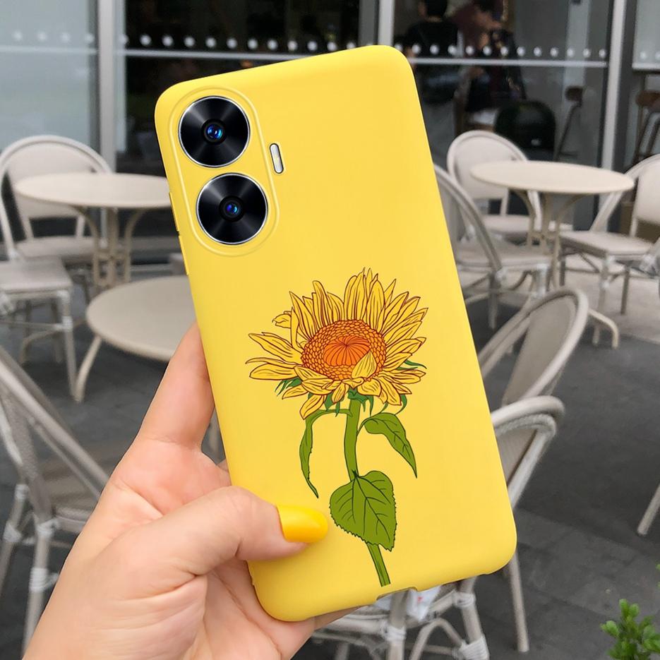For Realme C55 Case 2023 New Fashion Cartoon Cover Soft Silicone Shockproof Phone Case For Realme C55 C 55 RealmeC55 Bags Bumper