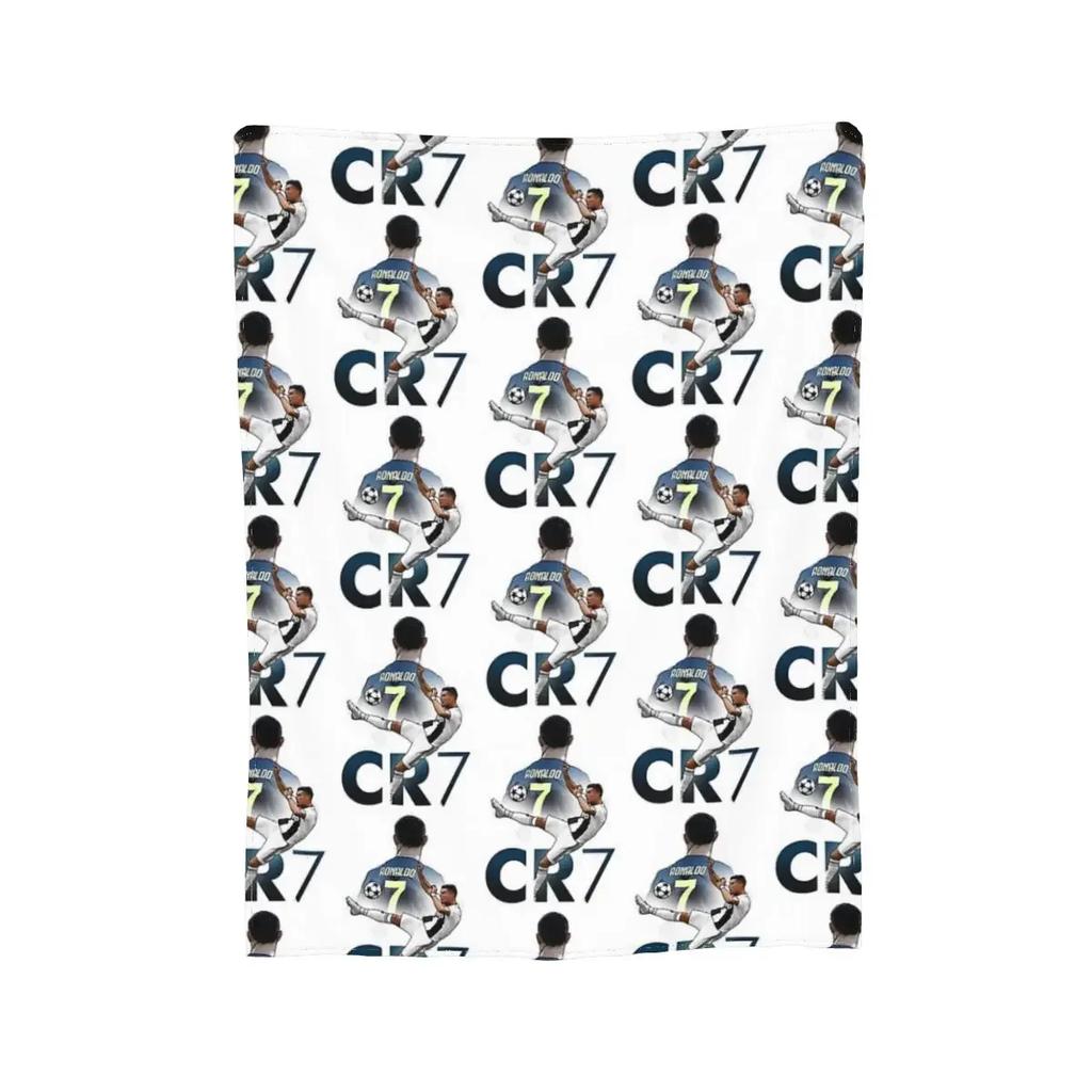 CR7 Cristiano Blanket Soft Warm Flannel Throw Blanket Bedspread for Bed Living Room Picnic Travel Home Sofa