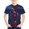 2025 Summer New Fashionable Children's 3D Printed T-shirt Popular Football Star Messi Cool Boys and Girls Casual Short Sleeves