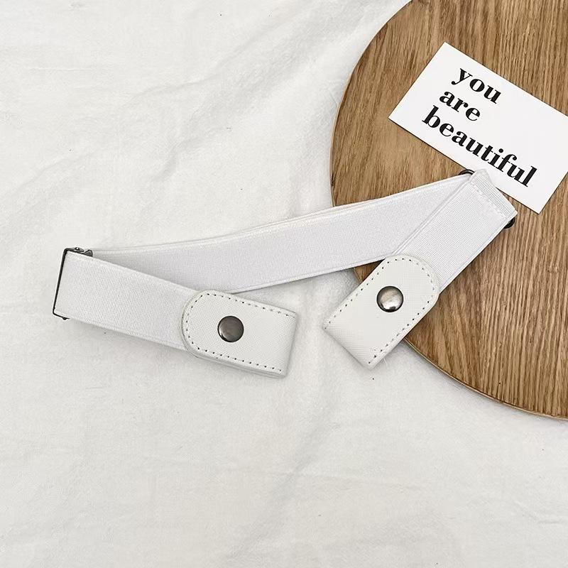 Регулируемая эластичная поясная резинка Невидимая пряжка ремня Ремни без пряжки для женщин и мужчин Джинсы Брюки Платье Без пряжки Легко носить