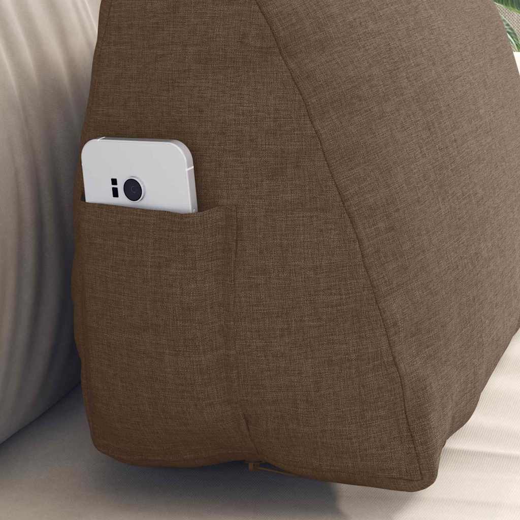 Back Cushion Brown 45 x 20 x 35 cm Fabric