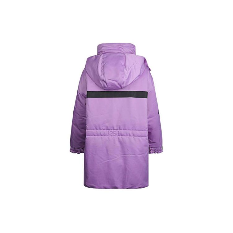 Nike Спортивная одежда Down-Fill City Ready Теплый светоотражающий длинный пуховик с несколькими карманами и капюшоном Женская верхняя одежда Фиолетовый CZ1142-589