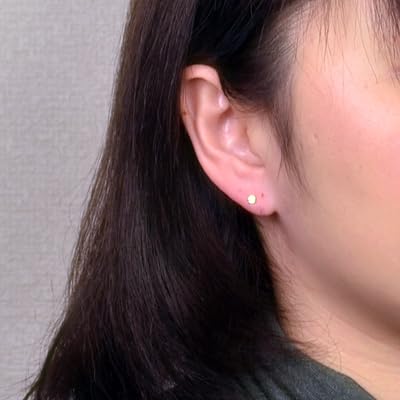 K18 Natural Peridot Earrings [Sold as a pair for both ears] Peridot Earrings Yellow Gold Earrings K18 k18 K18YG k18yg 18k yokomountain