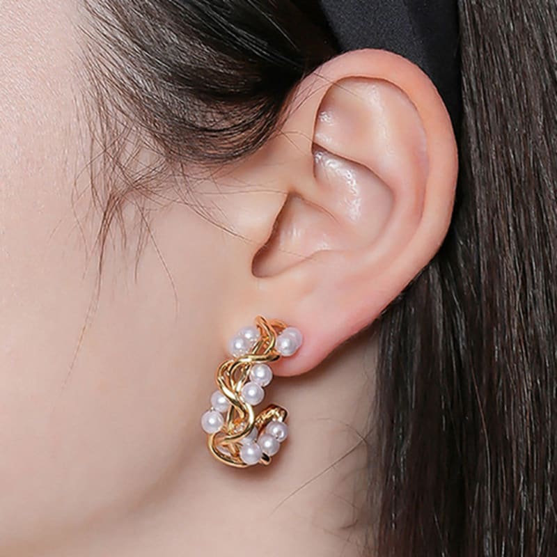 Серьги-кольца Dana Burton Streamwave