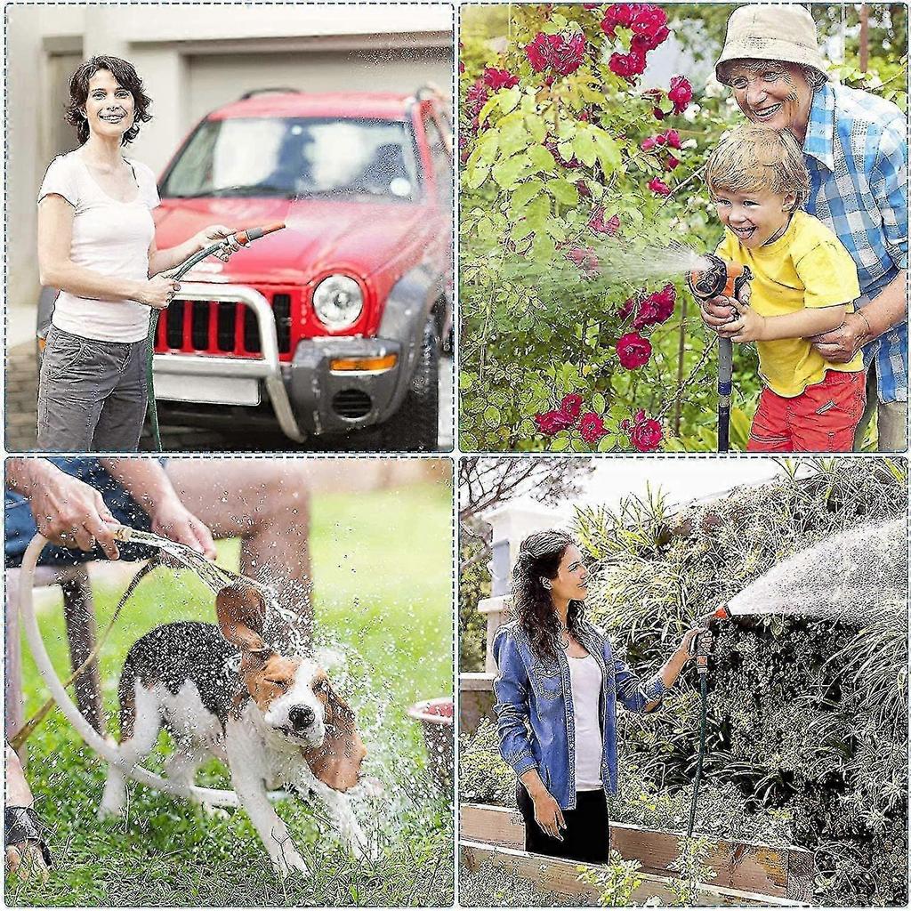 2 Piece Garden Hose Dispenser Set 2 Way Hose Connector Outdoor Y Valve Faucet Dispenser