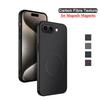 Магнитный чехол с текстурой углеродного волокна для Google Pixel 9A 9 Pro XL 8A 8Pro 7 6 Pro 7A 6A Magsafe Матовый Противоударный Чехол с Мягкой Рамкой