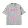 Japanese Anime Dorohedoro Kai Vintage Washed T-shirt 's Rock Gothic Horror T Shirt   Cool ga Oversized T-shirts