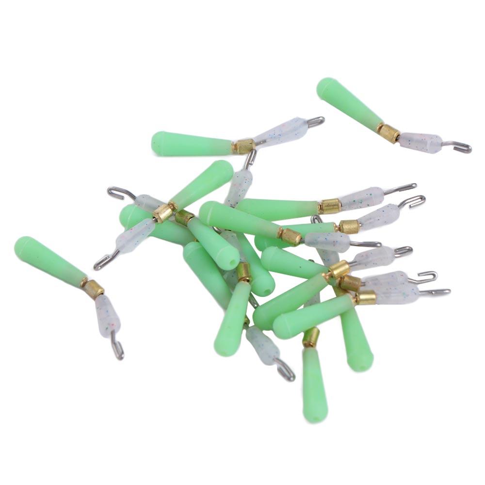 20 шт. Медная головка для рыболовных поплавков, силиконовое крепление для подлеска, соединитель для океанской лодки