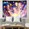 Genshin Impact characters9 Tapestry for Bedroom Aesthetic Classroom Tapestries Wall Hanging for Living Room Dorm Office,Ideal Creative Gift