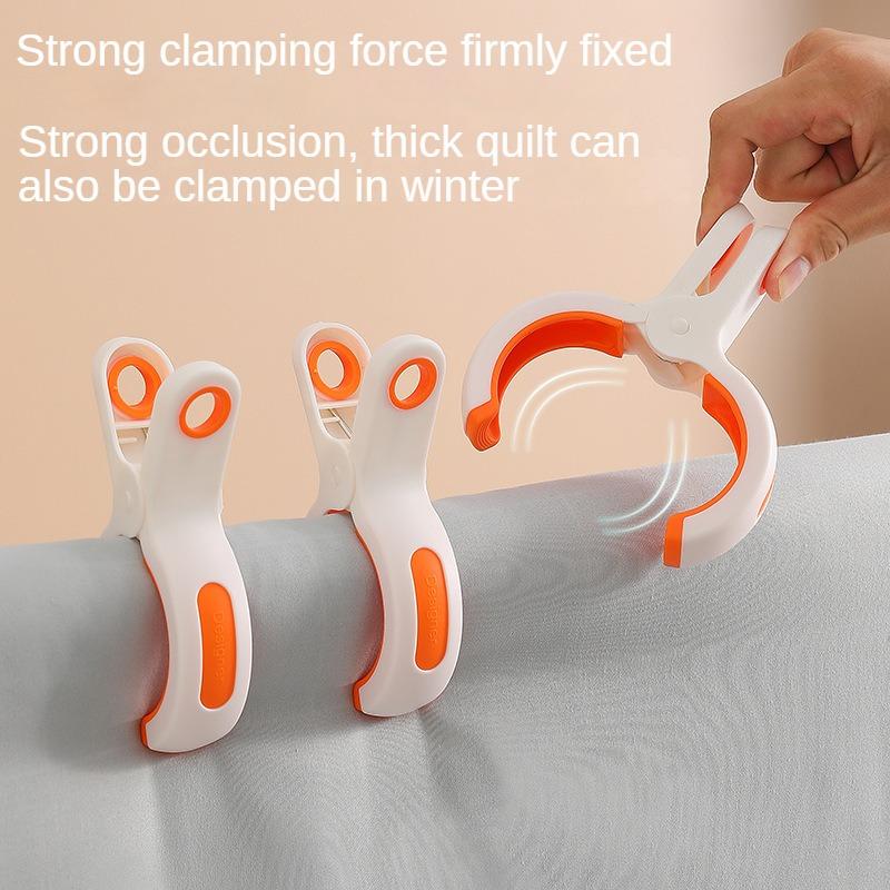 1/3pc Large Beach Towel Clips Plastic Strong Windproof Clothes Pegs Quilt Hanging Clip Reusable Non-slip Fixed Drying Clothespin