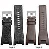 Genuine Leather Notch Watch Band for Diesel DZ1216 DZ1273 DZ4246 DZ4247 DZ287 Watch Bracelet Mens Watchband Wristwatches Strap