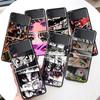 Anime Comic Manga Eyes For Samsung Galaxy Z Flip 5 4 3 5G Phone Case Black Hard Cover ZFlip 5 4 3 Luxury Shockproof Bumper Coque