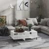 VidaXL Table basse Blanc brillant 103,5x60x35 cm Aggloméré