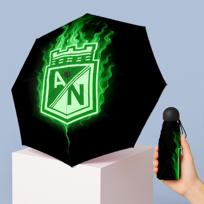 Атлетико Насьональ (5) Уличный зонт, идеально подходящий для поездок на пляж, путешествий, приключений и активного отдыха в любое время года