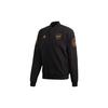 Gold Stand Collar Arsenal Aviator Sports Jacket Black Men's FQ6624