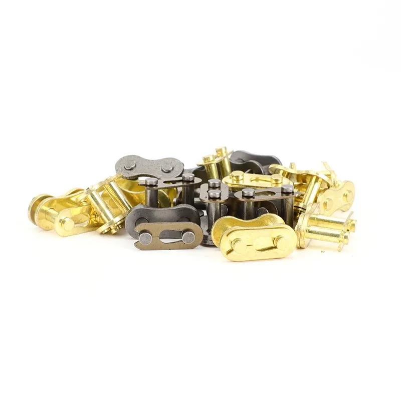 Gold/black 10 pcs 420 Chain Master Link For 50cc-150cc Motorcycle Dirt pit bike ATV Quad Accessories