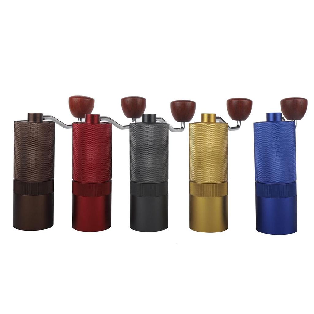 CNC Hand-Crank Coffee Grinder with Aluminum Shell and 420 Stainless Steel Conical Blade