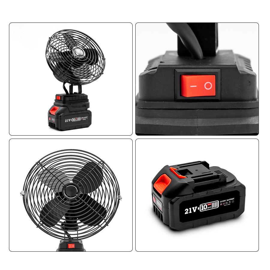 Переносной перезаряжаемый уличный электрический вентилятор большой мощности с интерфейсом Makita