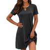 Women's Dresses Short Sleeve Casual Homecoming Vacation Beach T-Shirt Dresses