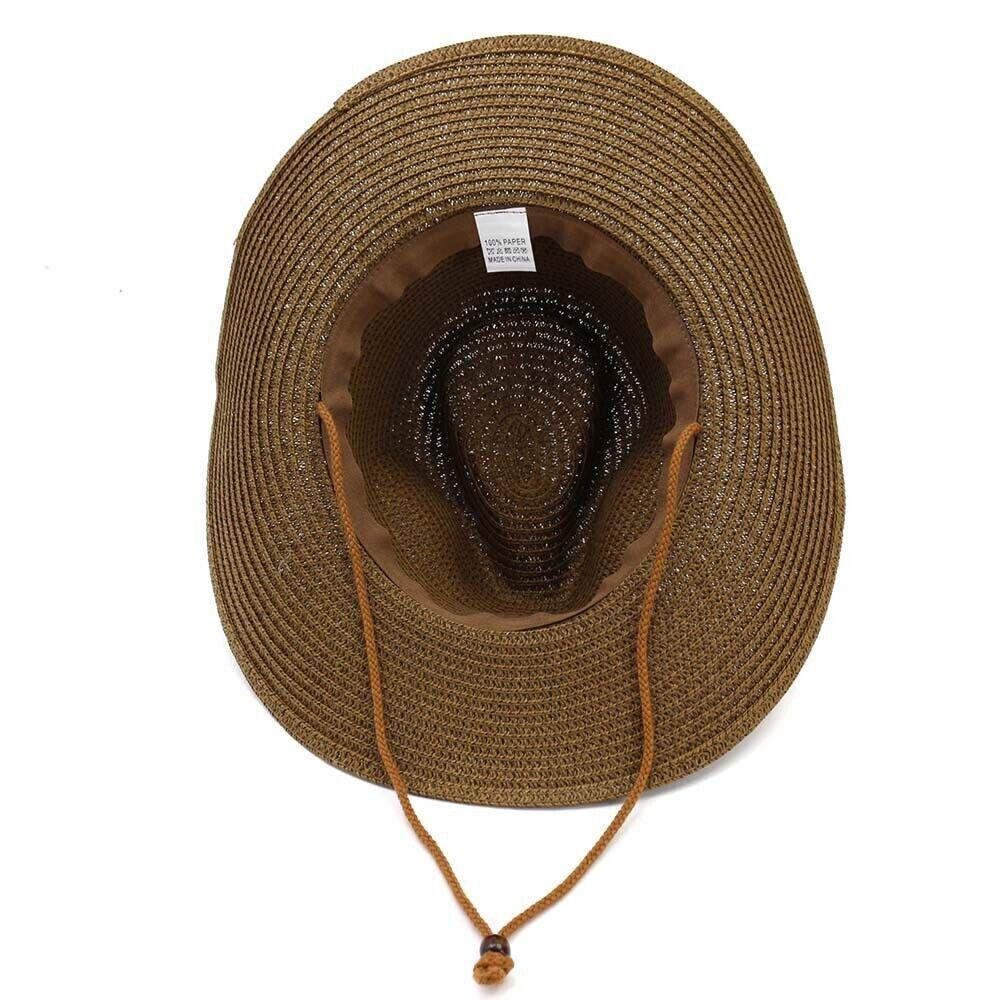 Summer Jazz Cap Fedoras Hats Sunscreen Straw Cowboy Hat Women Straw Cap Sun Hat Men Cowboy Hat