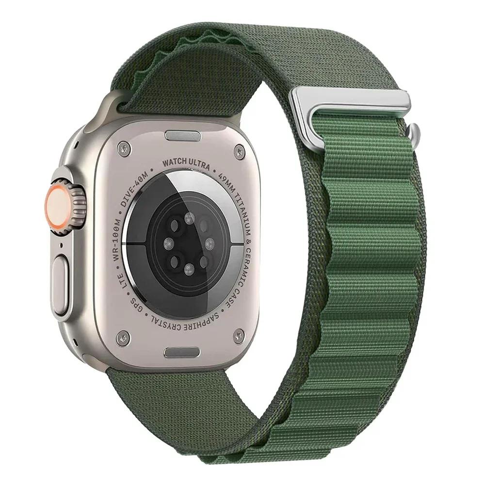 Ремешок Alpine Loop для Apple Watch Ultra 3 Ремешок 49 мм 11 10 9 8 7 46 мм 42 мм 45 мм 41 мм Нейлоновый Спортивный Браслет iWatch 6 5 SE 44 мм Ремень