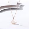 Small Skirt Necklace Female White Fritillary Shell Korean Fashion Accessories Niche Neck Chain Ins Pendant