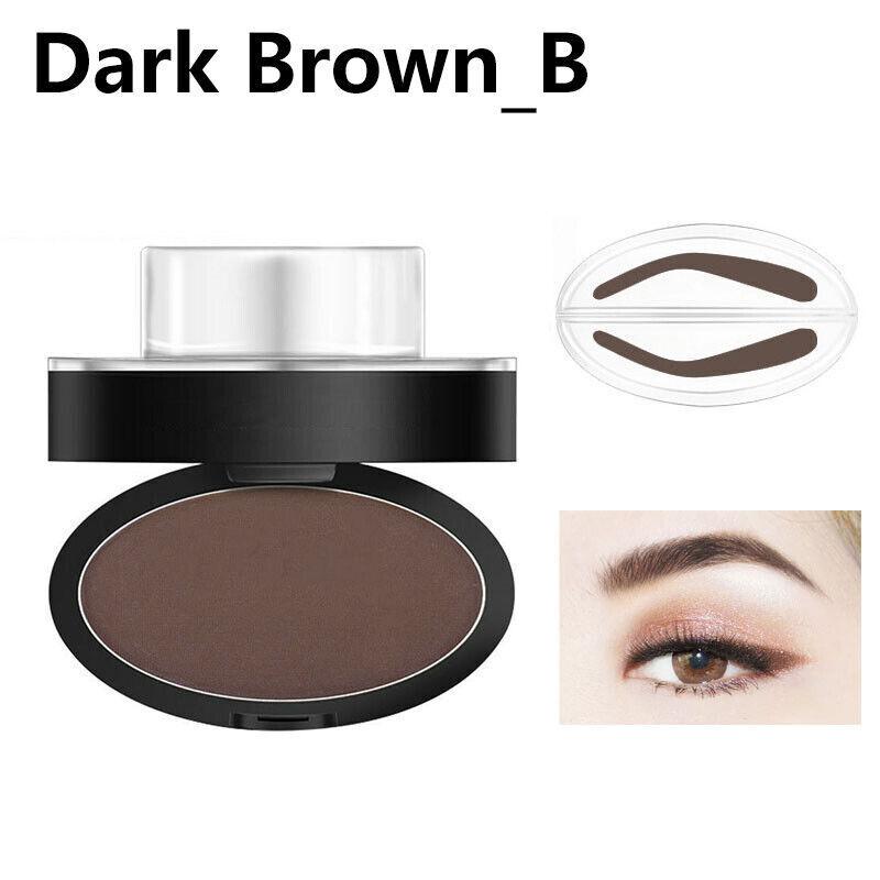 Natural Shape Eyebrow Powder Stamp Waterproof Quick Brow Dye Palette Makeup Sup