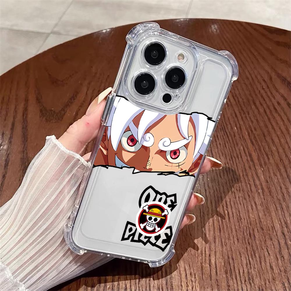 P-PIECE Japan Anime ONE phone case For Samsung Galaxy S25 S23 S24 S22 A06 A50 A07 A20S Ultra Plus FE Anti Fall Transparent