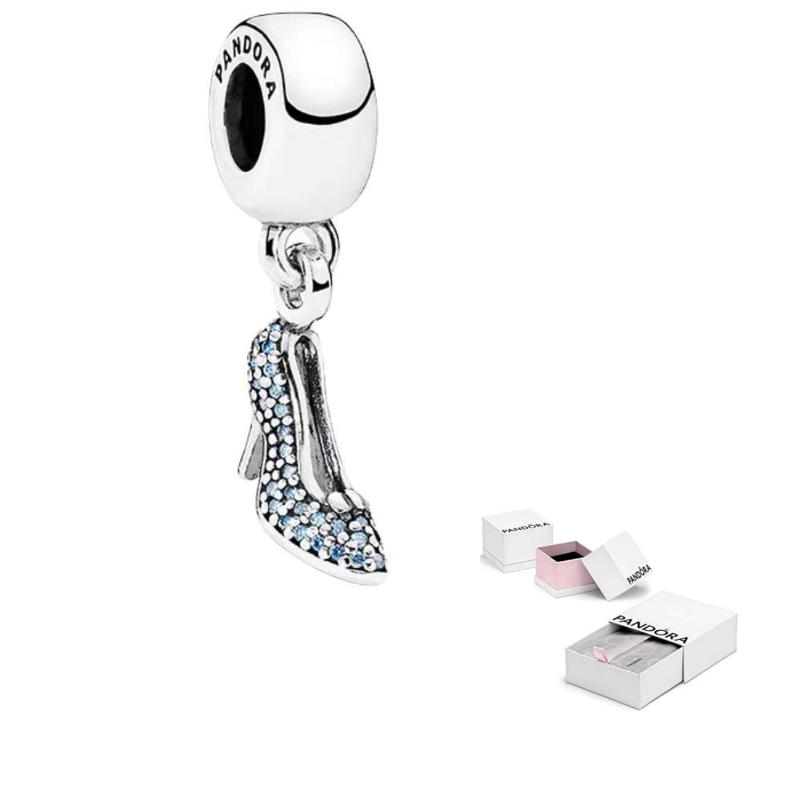 Pandora Original Design Disney Cinderella Princess 925 Silver Cubic Zirconia Jewelry Accessories Unisex Jewelry 791470CFL