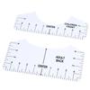 8 Pcs T-Shirt Ruler Guide V Neck Alignment Tool To Center Designs Measurement
