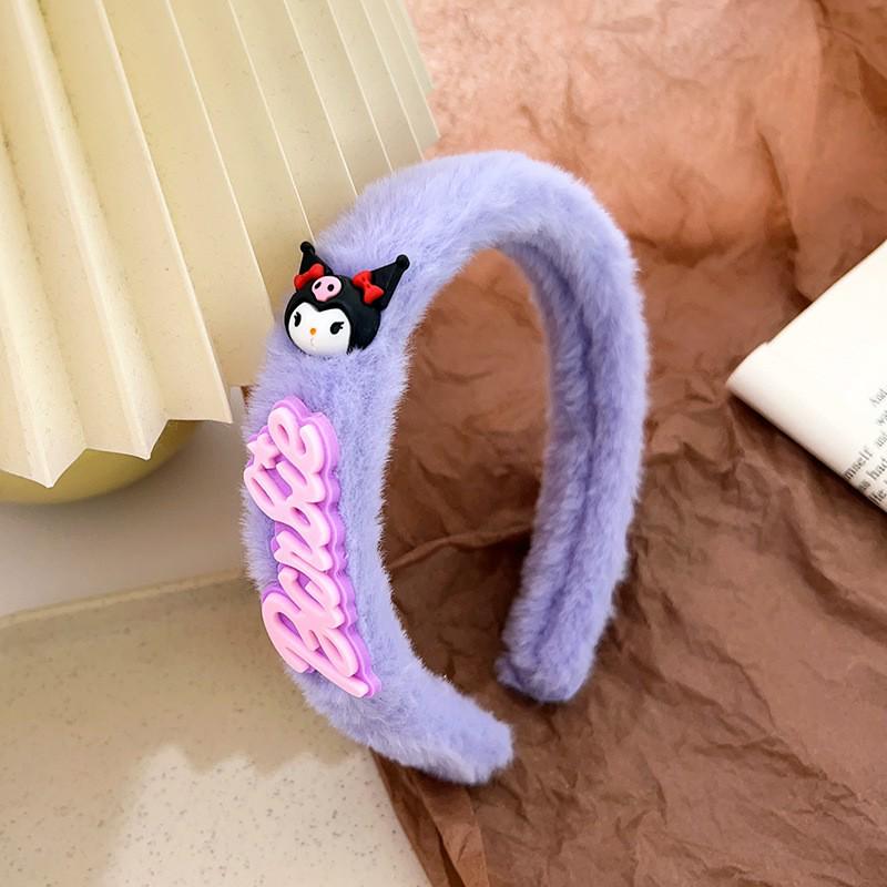 Очаровательная плюшевая повязка на голову с кроличьими ушками-сердечками для умывания лица - Милый мультяшный аксессуар для волос
