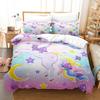 Dream Princess Bed Coer Sets Girl 100% High Quality Comforter Bedding Sets Duvet Cover Set Castle Cartoon Bedclothes Full