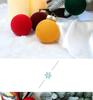 Colorful 6cm Cross-Border Christmas Ornament Balls – Flocked Hanging Decorations