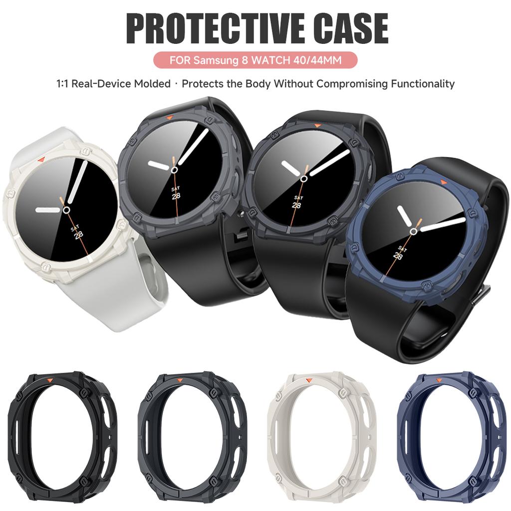 TPU Case For Samsung Galaxy Watch 8 40 44mm Anti-drop Hollow Cover Bumper For Galaxy 8 44 40mm Smartwatch Protective Shell