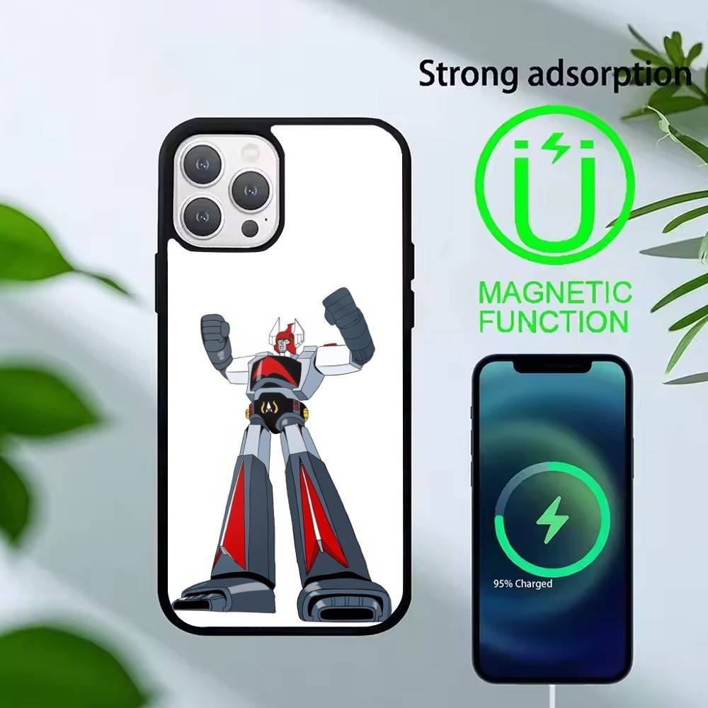 Anime Z-Mazinger Z Phone Case For iPhone 14,16,15,13,17,12,Plus,Pro,Max Magnetic For Magsafe Frosted Cover