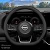 Ультратонкий нескользящий чехол на руль для 2024 Nissan Land Cruiser, улучшение интерьера