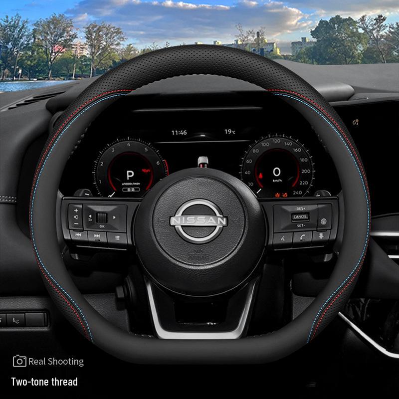 Ультратонкий нескользящий чехол на руль для 2024 Nissan Land Cruiser, улучшение интерьера