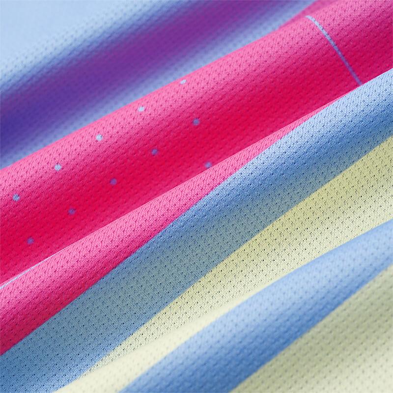 Li-Ning Дышащий Удобный Влагоотводящий Цветной Блок Полосатый Короткий Рукав Шорты Бадминтон Спортивный Костюм Унисекс Спортивная Одежда AATW155-3